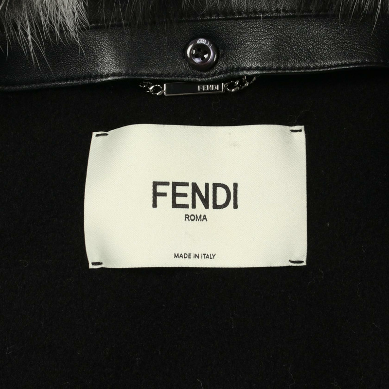 FENDI 披肩 其他外套 羊絨 黑色 二手 女款-2