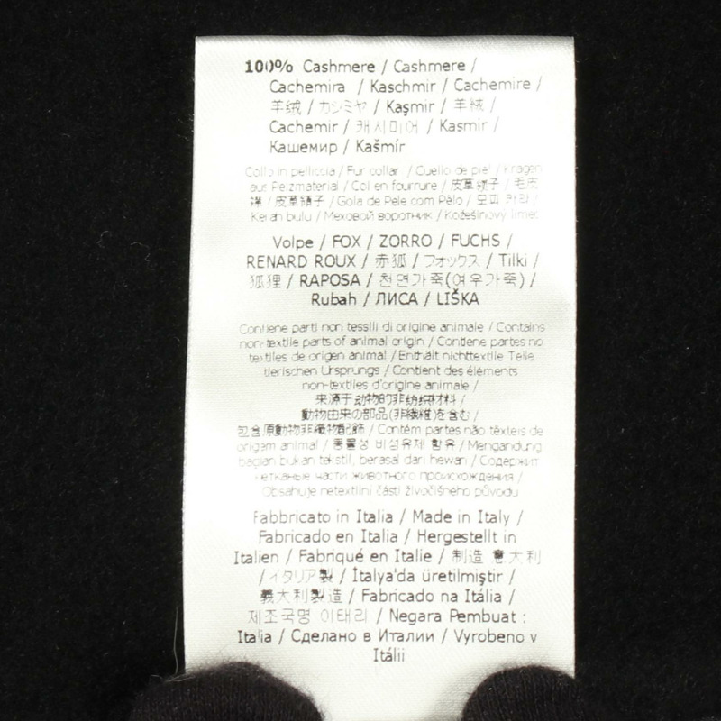 FENDI 披肩 其他外套 羊絨 黑色 二手 女款-4