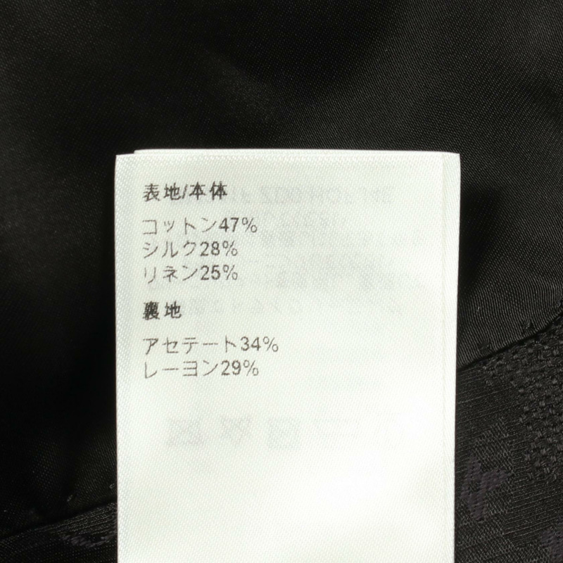 路易威登 Monogram 全幅圖案西裝 RM241F ZD0 HQF J4E 棉絲混紡 黑色 海軍藍 二手 男士-4