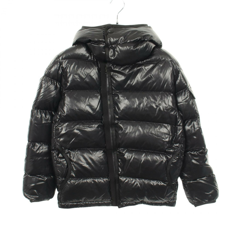 MONCLER NEUVIC 帶帽羽絨外套 4081705 尼龍 黑色 #0 二手 男款-0