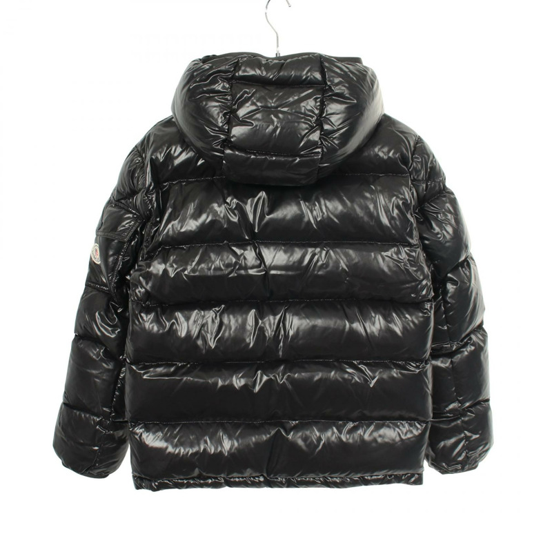 MONCLER NEUVIC 帶帽羽絨外套 4081705 尼龍 黑色 #0 二手 男款-1