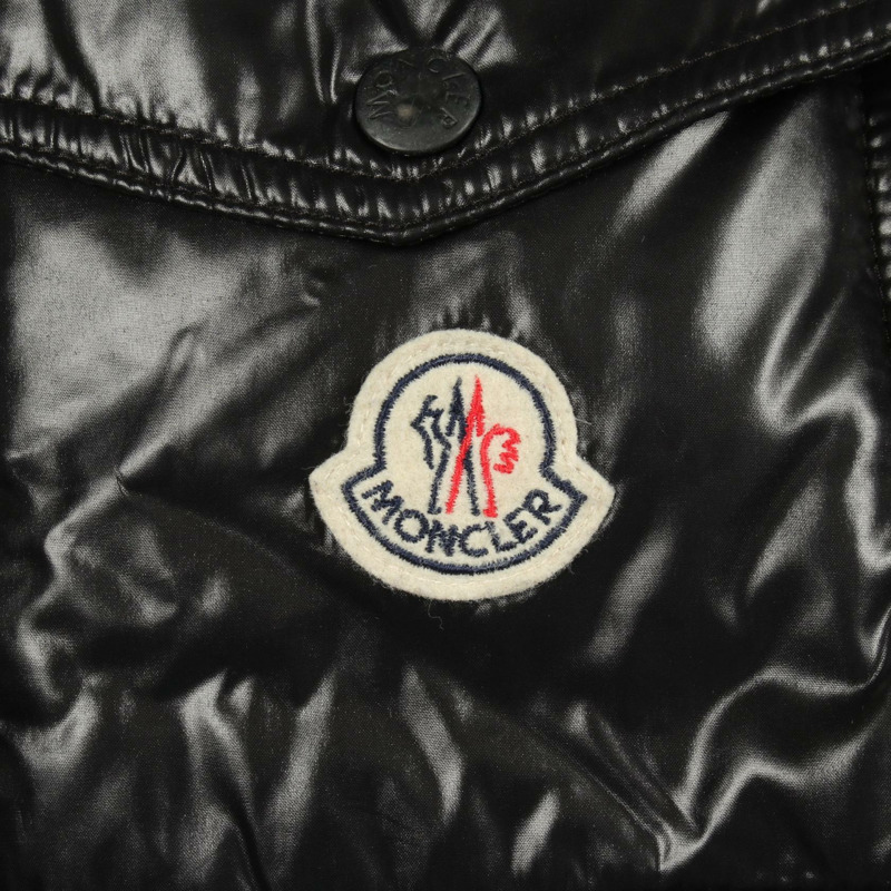 MONCLER NEUVIC 帶帽羽絨外套 4081705 尼龍 黑色 #0 二手 男款-4
