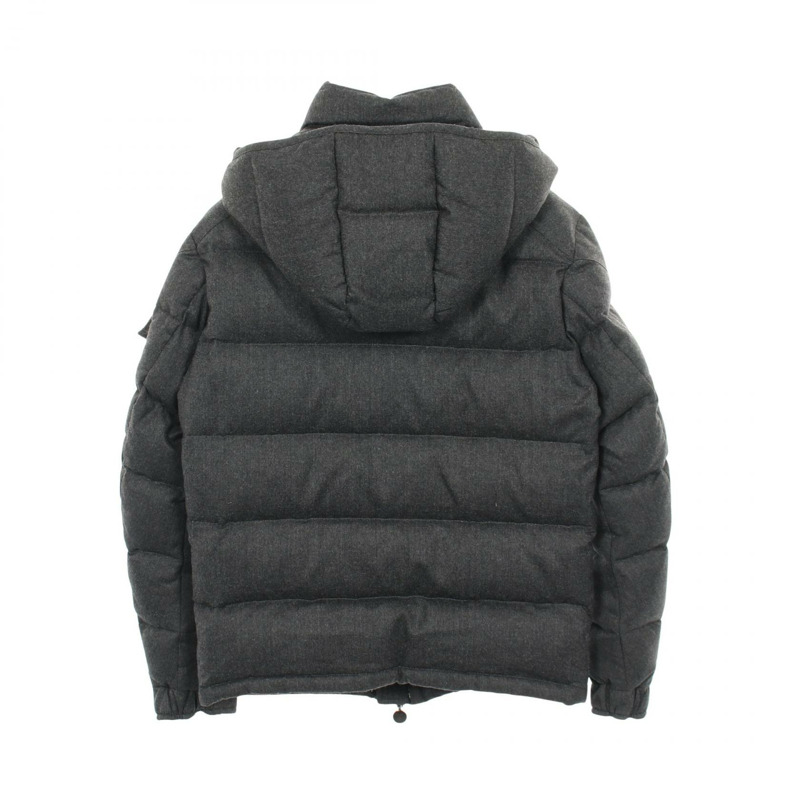 MONCLER MONTGENEVRE 羽絨外套 4033805 羊毛 灰色 二手 男款 #0-1