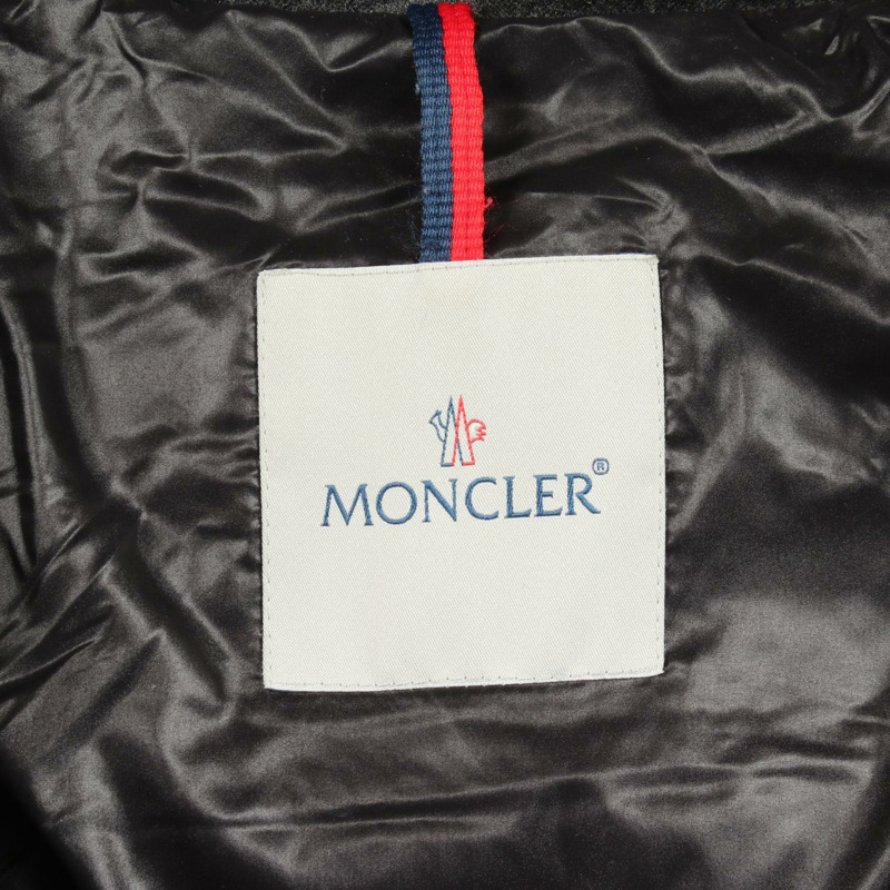 MONCLER MONTGENEVRE 羽絨外套 4033805 羊毛 灰色 二手 男款 #0-2