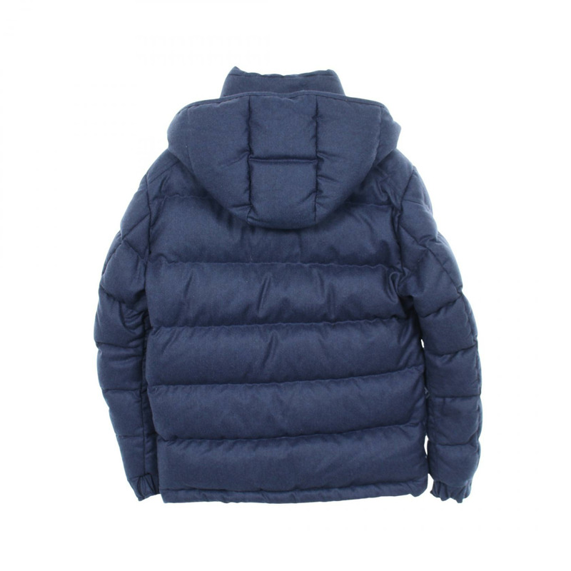 MONCLER MONTGENEVRE 羽絨外套 4033805 羊毛 藍色 二手 男款 0碼-1