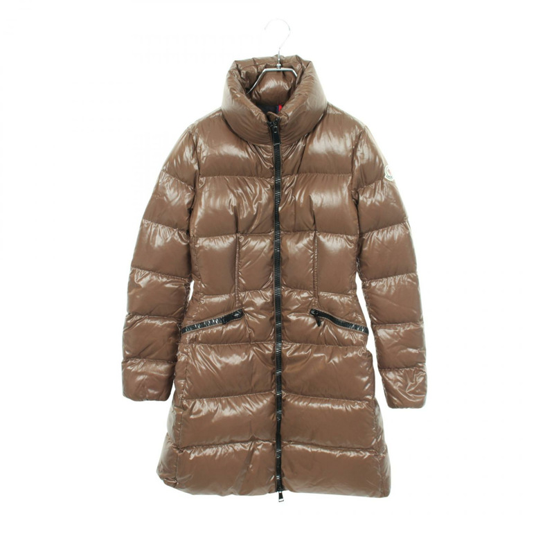 MONCLER JASMINUM 羽絨外套 #1 4996405 尼龍棕色 二手 女款-0