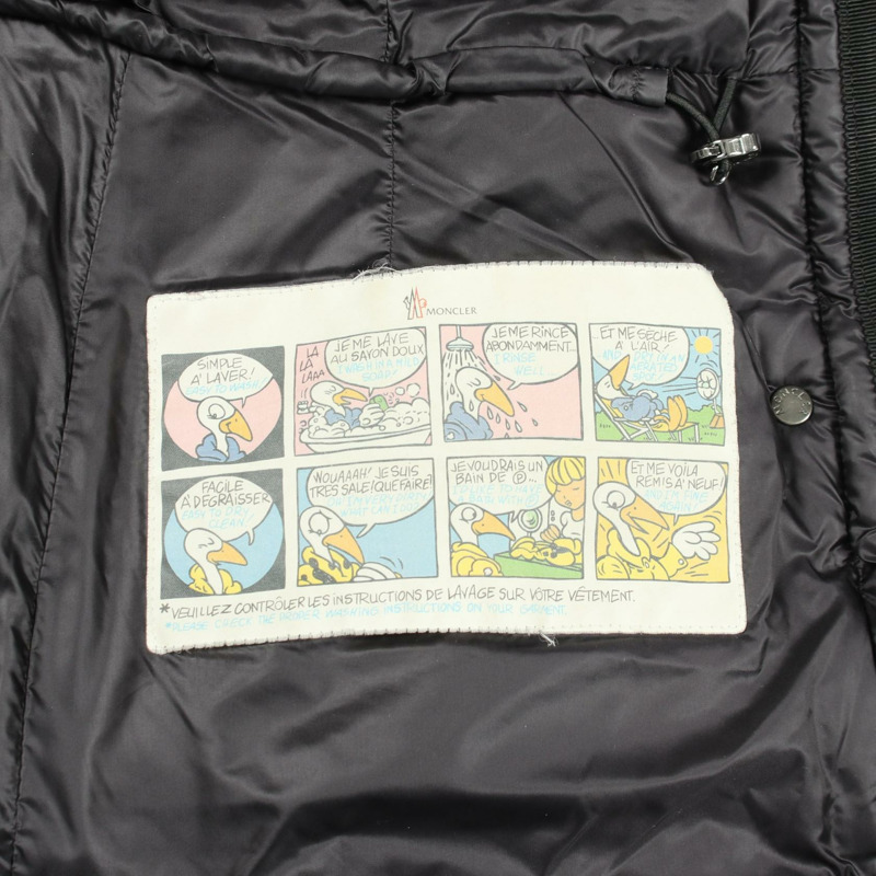 MONCLER HERMINE 羽絨外套 320934933905 尼龍 黑色 二手 女款 #0-9