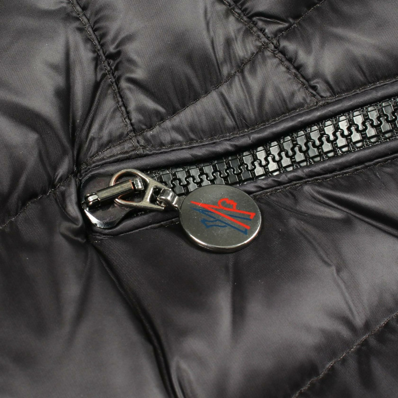 MONCLER HERMINE 羽絨外套 320934933905 尼龍 黑色 二手 女款 #0-12