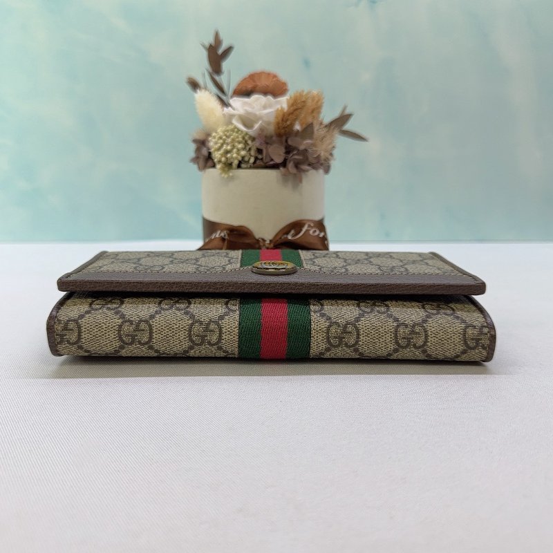 GUCCI Ophidia GG帆布翻蓋WOC鏈包-6