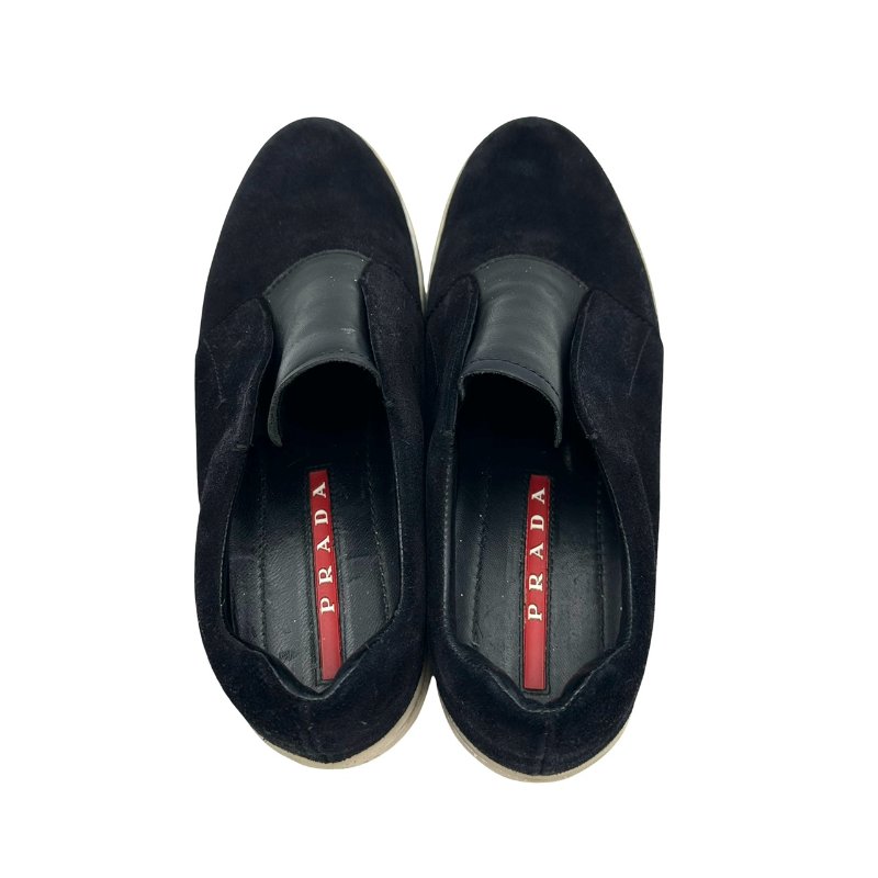 【美收精品】PRADA黑色休閒鞋 C-405【隔月月中將轉賣至日本 上架期限30天】-4