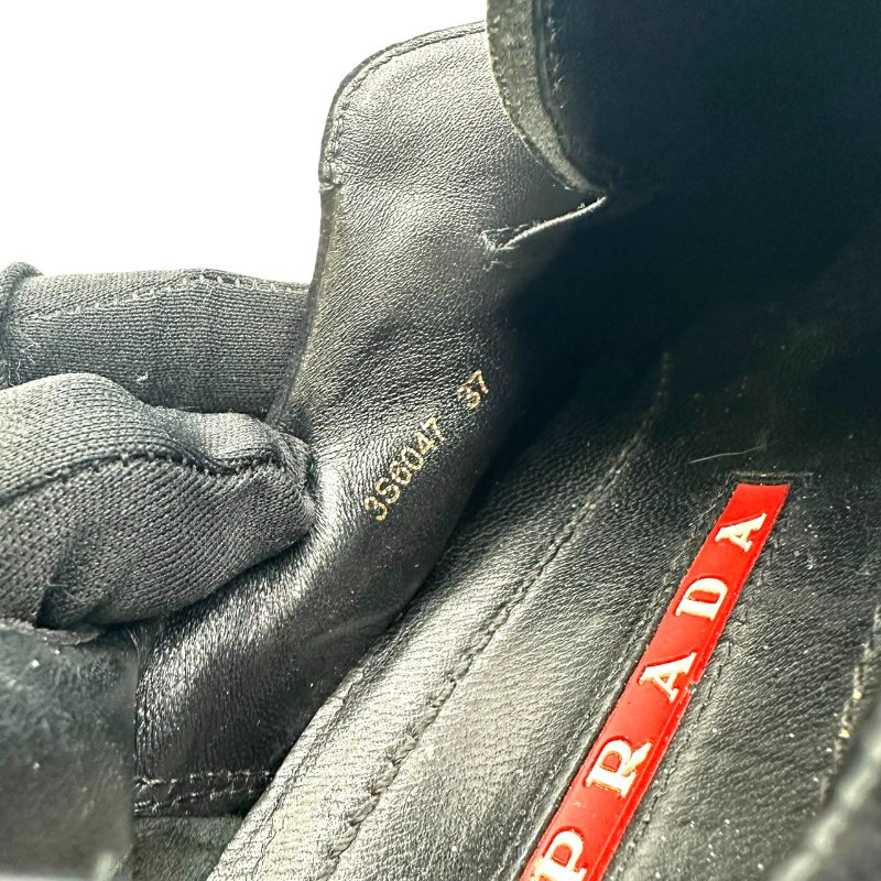 【美收精品】PRADA黑色休閒鞋 C-405【隔月月中將轉賣至日本 上架期限30天】-9