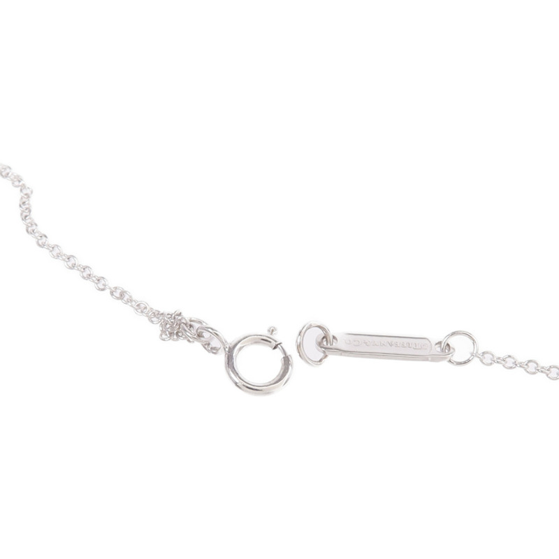 TIFFANY＆CO 18K白金T Smile Small鑽石項鍊-5