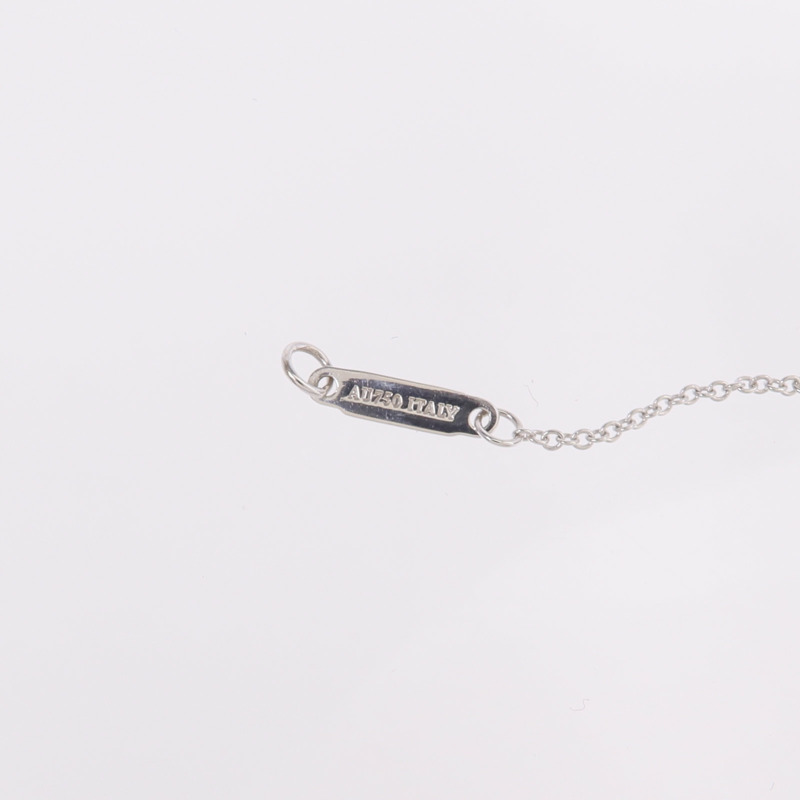 TIFFANY＆CO 18K白金T Smile Small鑽石項鍊-6