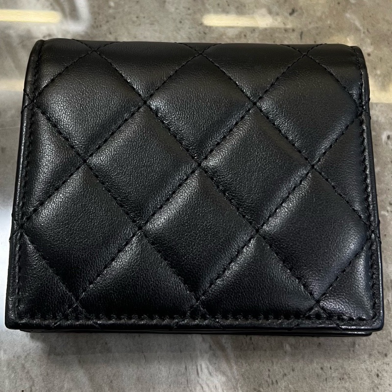 CHANEL 香奈兒 黑金錢包 31開 附件身份卡-3