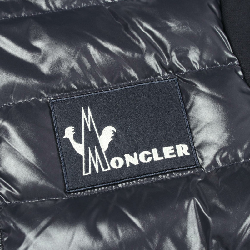 MONCLER 附帽羽絨外套 8428000 尼龍棉混紡 海軍藍 #XL 二手男款-7