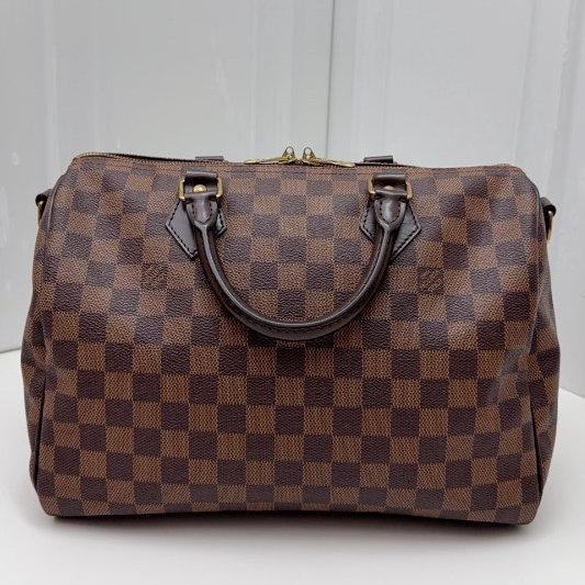 路易威登/Louis Vuitton Speedy30老花棕棋盤格-1