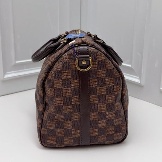 路易威登/Louis Vuitton Speedy30老花棕棋盤格-2