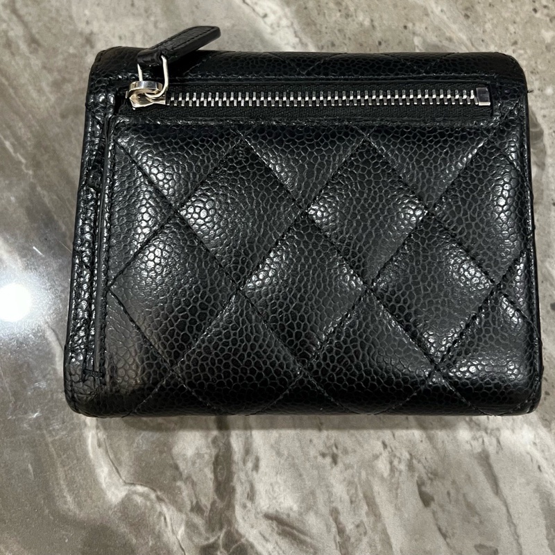 CHANEL 香奈兒 黑金荔枝牛魚子醬錢包 31開 只有單品-8