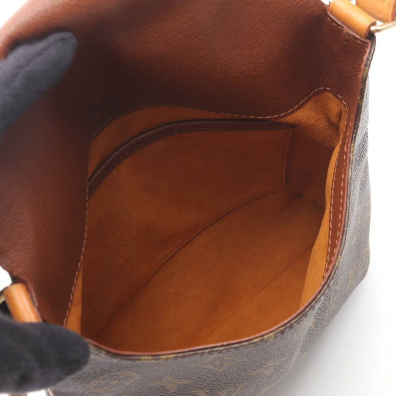 棕色 原花 帆布 Musette Salsa 肩背包【LOUIS VUITTON LV 路易威登】 M51387-2