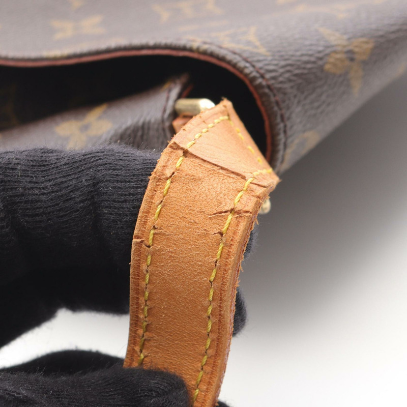 棕色 原花 帆布 Musette Salsa 肩背包【LOUIS VUITTON LV 路易威登】 M51387-7