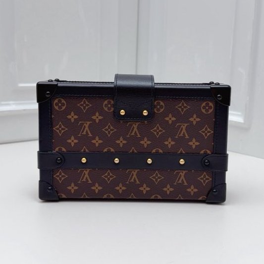 芯片款 路易威登/Louis Vuitton 老花硬盒子肩背斜背包-1