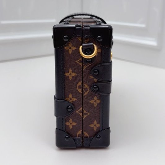 芯片款 路易威登/Louis Vuitton 老花硬盒子肩背斜背包-2