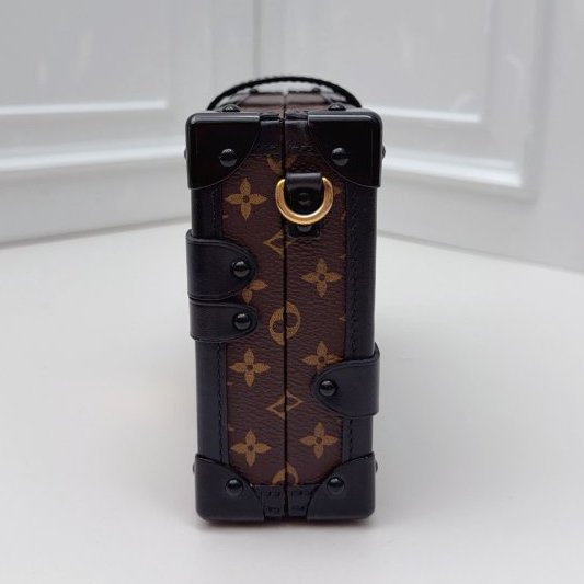 芯片款 路易威登/Louis Vuitton 老花硬盒子肩背斜背包-3