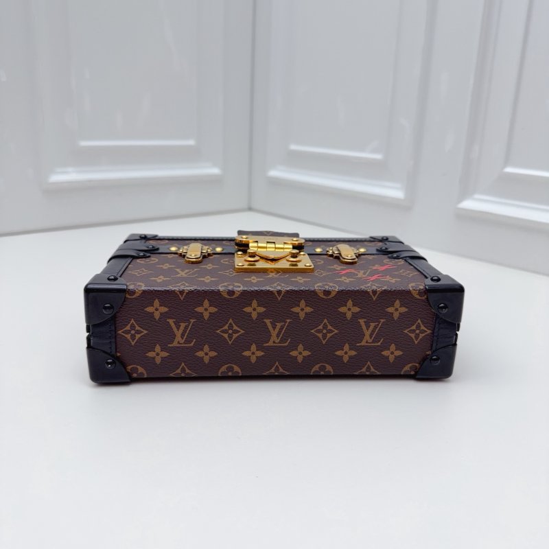 芯片款 路易威登/Louis Vuitton 老花硬盒子肩背斜背包-8