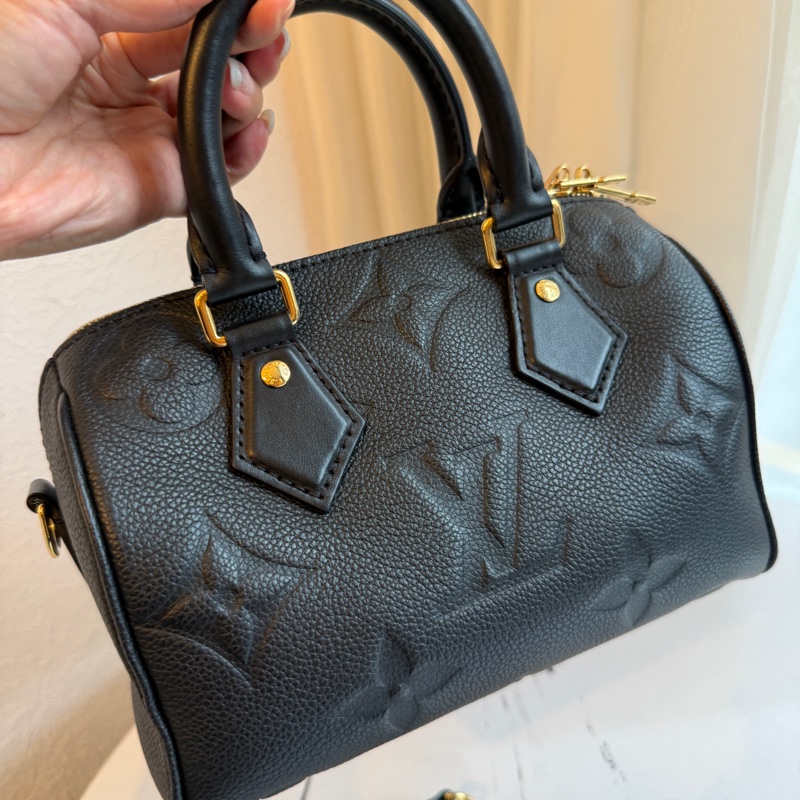 lv speedy20黑壓紋全真皮-2