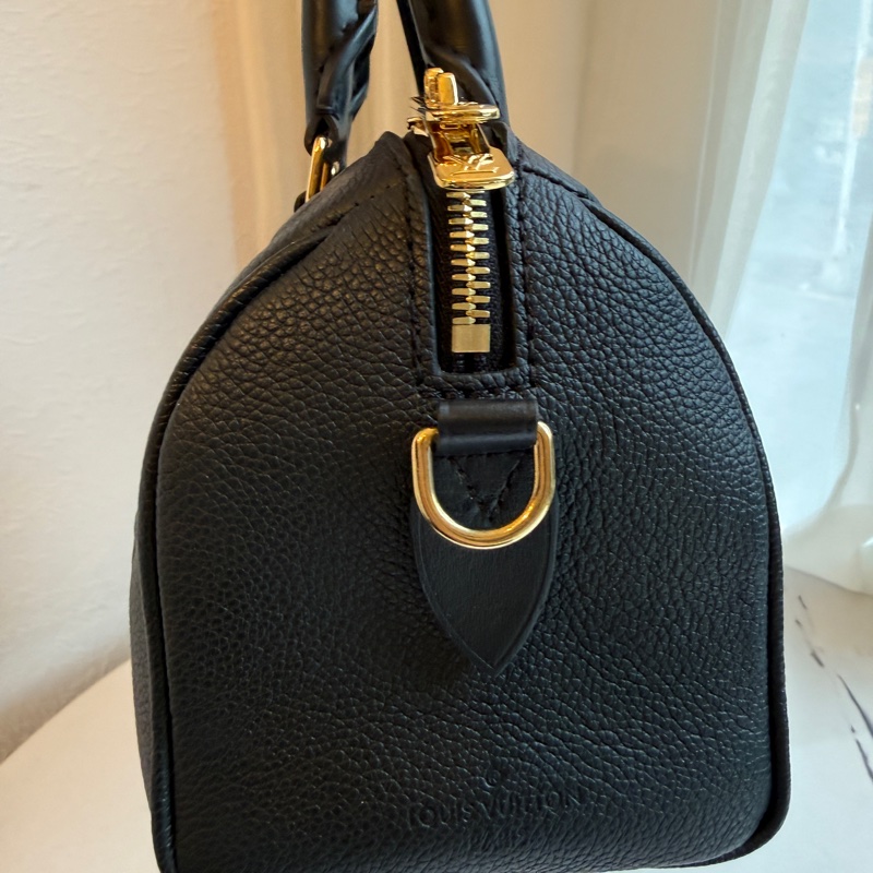 lv speedy20黑壓紋全真皮-7