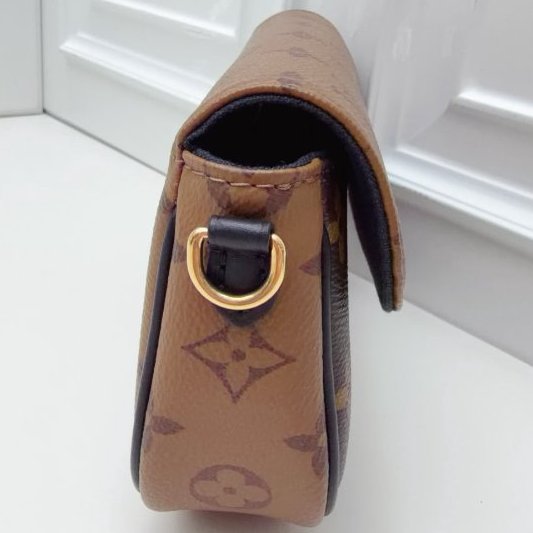 芯片款 路易威登/Louis Vuitton 拼色ivy老花腋下包-2
