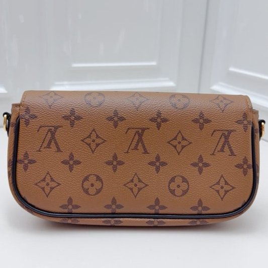 芯片款 路易威登/Louis Vuitton 拼色ivy老花腋下包-7