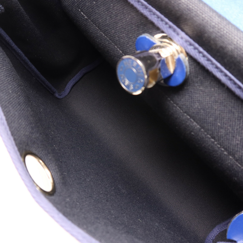 HERMES 帆布Herbag PM手挽肩背兩用袋Noir-4
