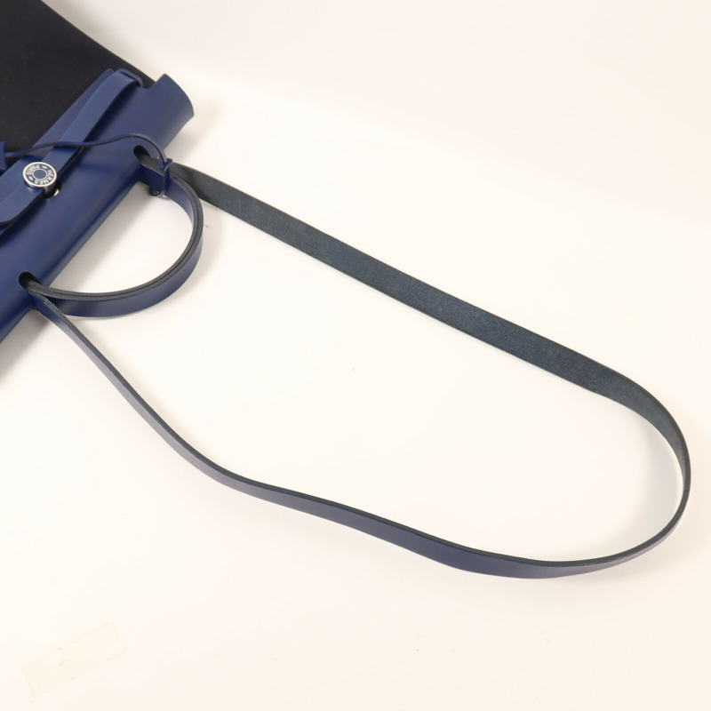 HERMES 帆布Herbag PM手挽肩背兩用袋Noir-7