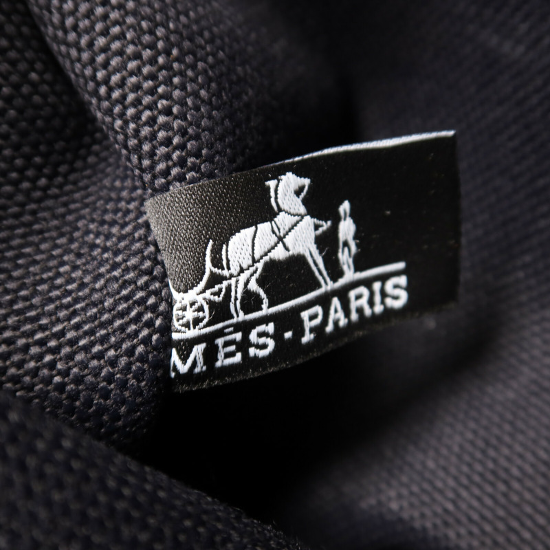 HERMES 帆布Herbag PM手挽肩背兩用袋Noir-19