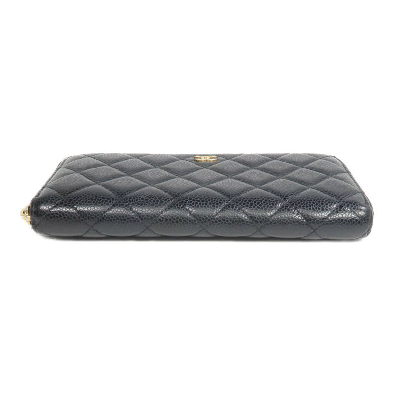 CHANEL 牛皮皮革Zipper Long Wallet長錢包-5