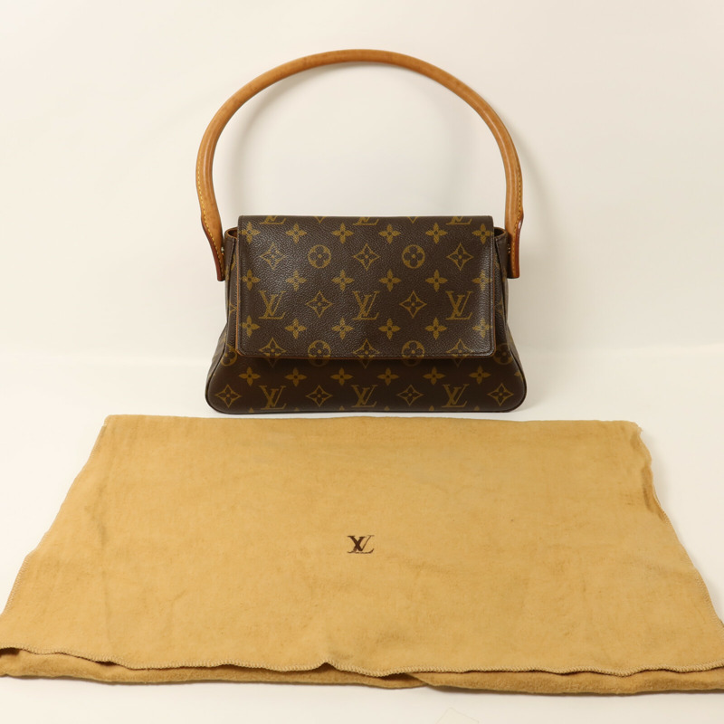 LOUIS VUITTON Monogram Mini Looping肩背袋-8