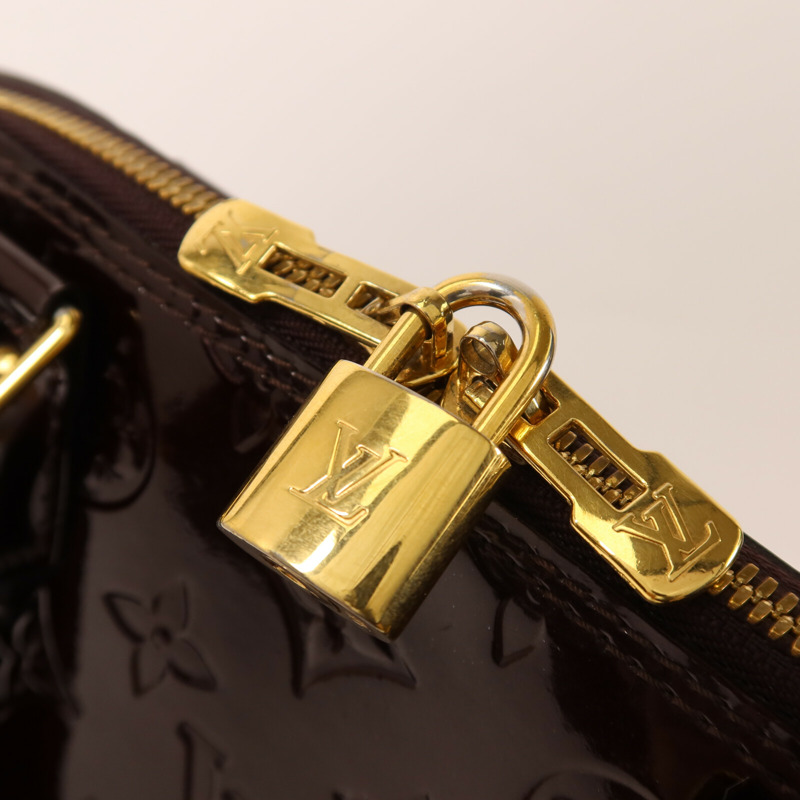 LOUIS VUITTON Monogram Vernis Alma PM手挽袋-8