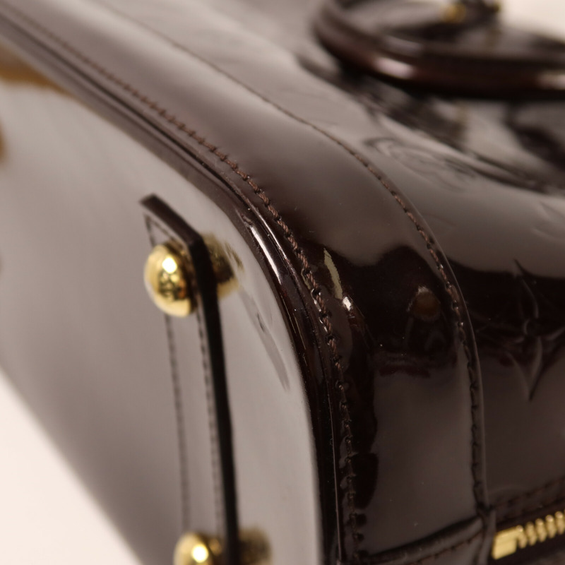LOUIS VUITTON Monogram Vernis Alma PM手挽袋-10