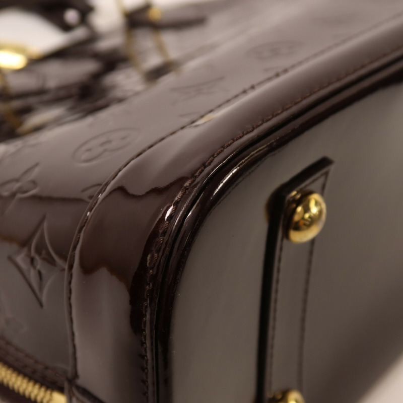 LOUIS VUITTON Monogram Vernis Alma PM手挽袋-11