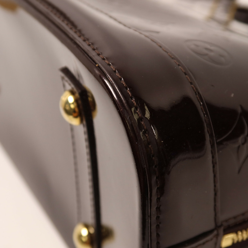 LOUIS VUITTON Monogram Vernis Alma PM手挽袋-12