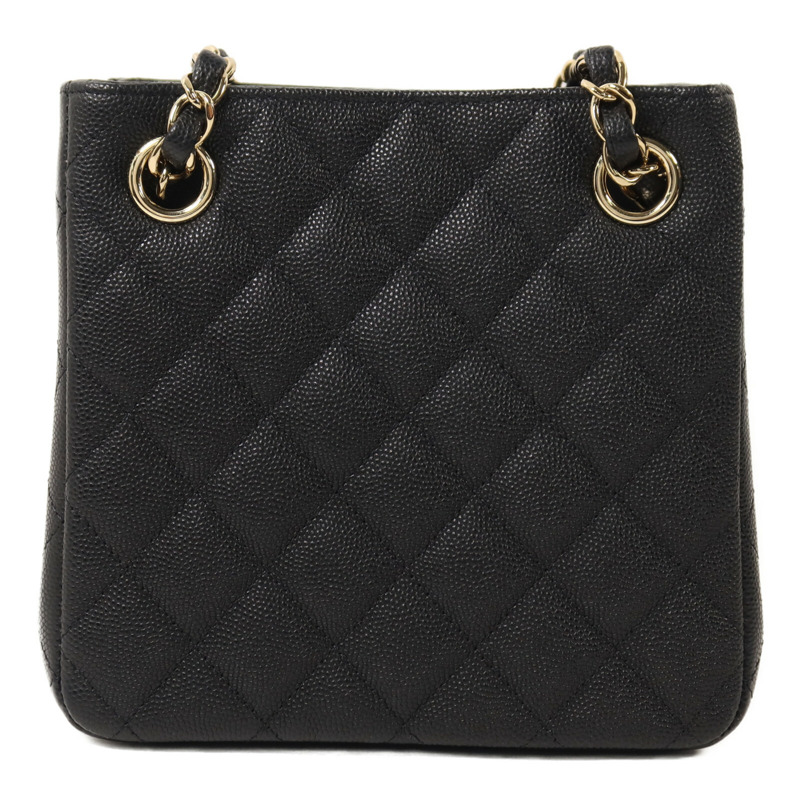 CHANEL 牛皮皮革Chain Shoulder鏈帶肩背袋-1