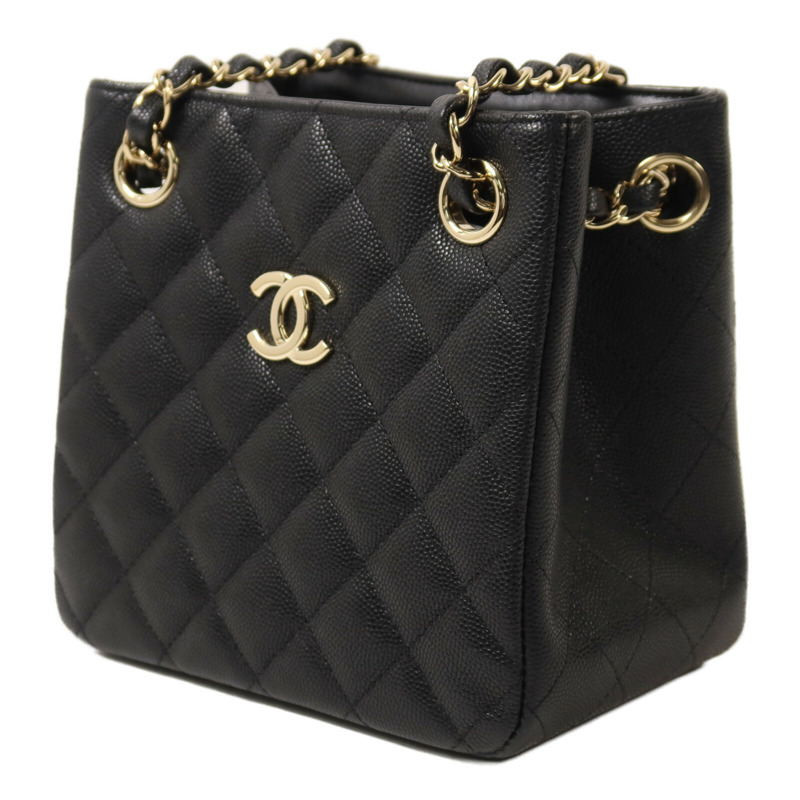 CHANEL 牛皮皮革Chain Shoulder鏈帶肩背袋-2