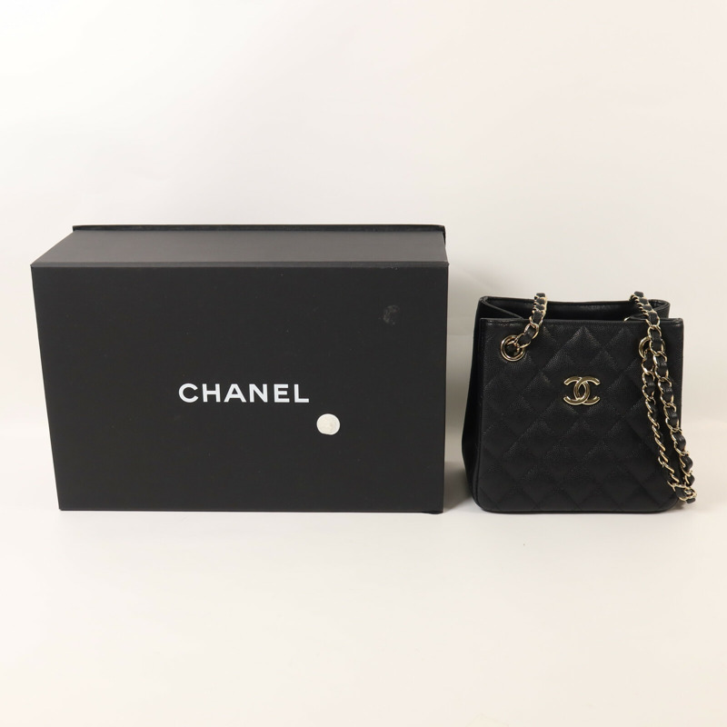 CHANEL 牛皮皮革Chain Shoulder鏈帶肩背袋-7