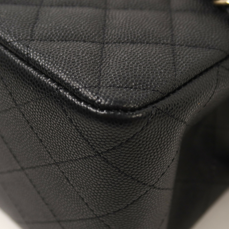 CHANEL 牛皮皮革Chain Shoulder鏈帶肩背袋-12