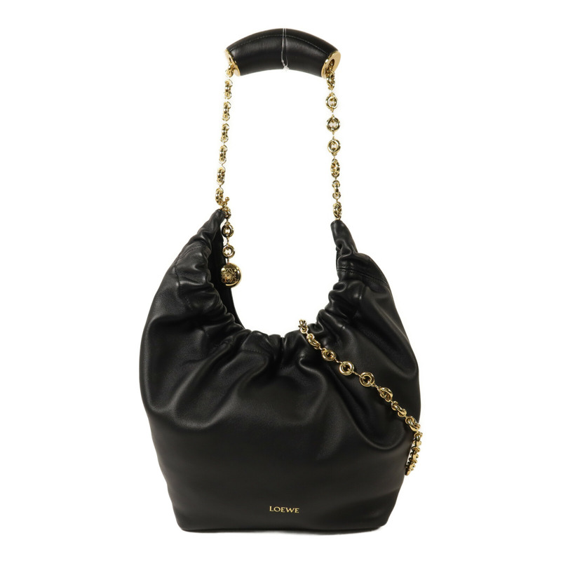 LOEWE 羊皮皮革Small Squeeze Bag鏈帶肩背袋-0