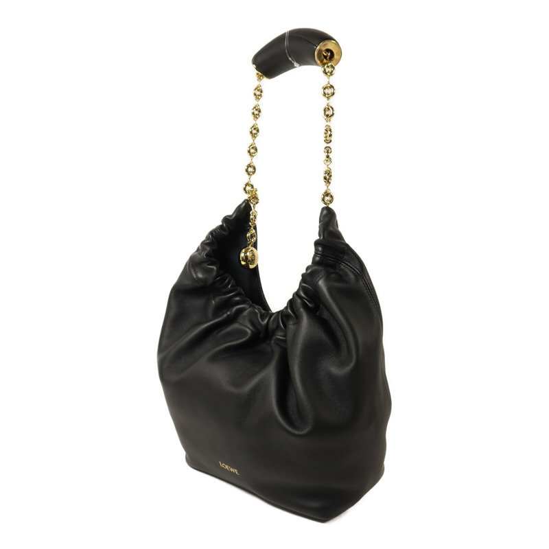 LOEWE 羊皮皮革Small Squeeze Bag鏈帶肩背袋-2
