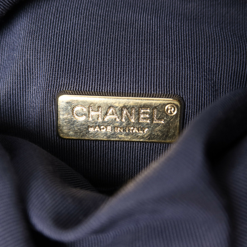 CHANEL 羊皮皮革Backpack鏈帶背包-5