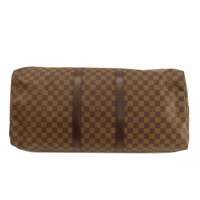 路易威登 N41414 Keepall Bandoulière 55 Damier Ebene 帆布波士頓包 女士路易威登 LOUIS VUITTON-3