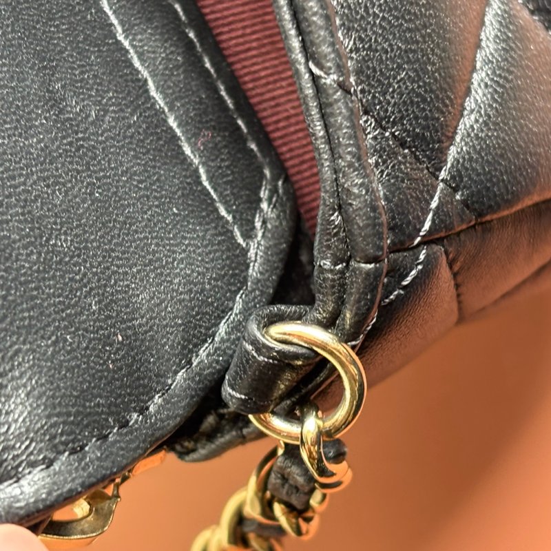::Chanel:: Classic Flpa Phone Holder With Chain 經典格紋雙C金釦鍊帶手機包-27